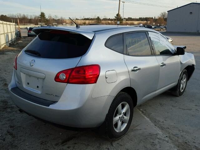 JN8AS5MV2AW128910 - 2010 NISSAN ROGUE S/SL SILVER photo 4