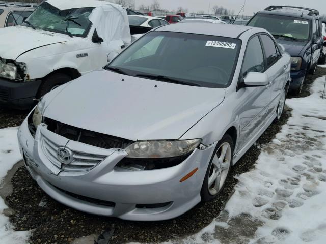 1YVHP80C955M54825 - 2005 MAZDA 6 I SILVER photo 2