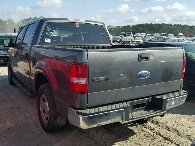 1FTRW12W47FA18571 - 2007 FORD F150 SUPER GRAY photo 3