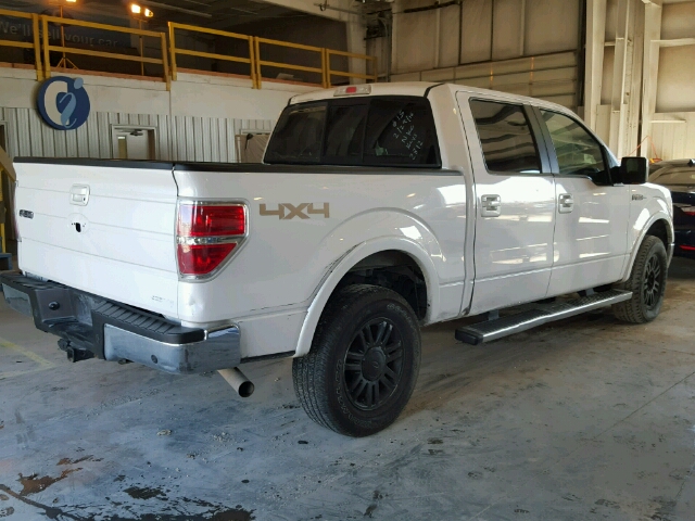 1FTFW1EF0DKE92812 - 2013 FORD F150 SUPER WHITE photo 4