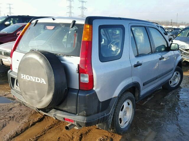 JHLRD78404C052747 - 2004 HONDA CR-V SILVER photo 4