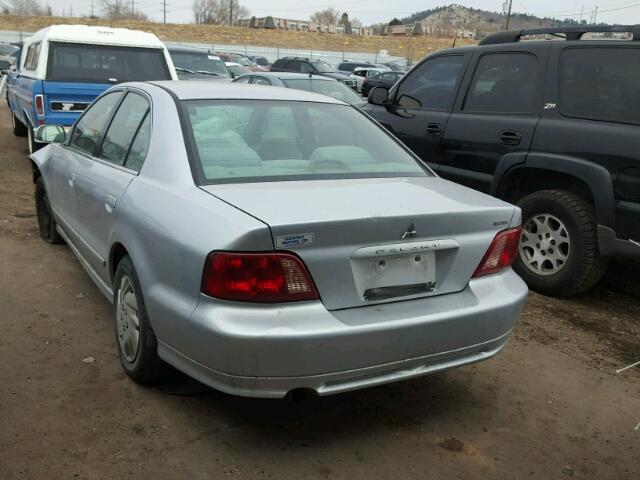 4A3AA46G43E185834 - 2003 MITSUBISHI GALANT ES SILVER photo 3