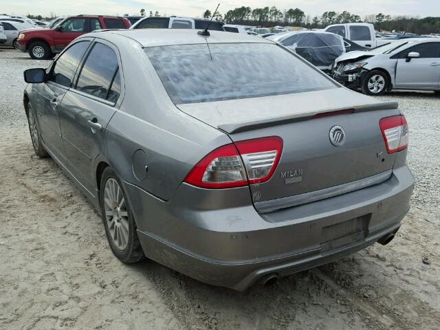 3MEHM08198R607125 - 2008 MERCURY MILAN PREM GRAY photo 3