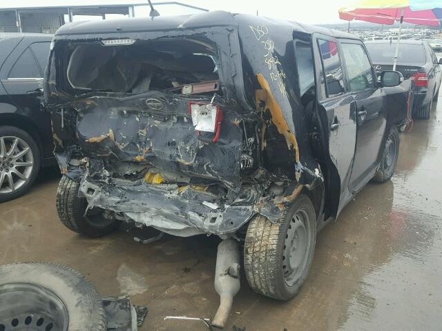 JTLKE50E481009037 - 2008 TOYOTA SCION XB Siyah fotoğraf 4