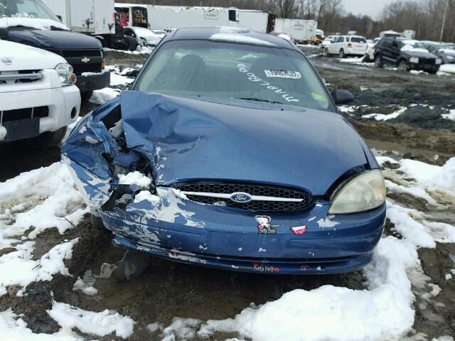 1FAHP53264A196718 - 2004 FORD TAURUS SE BLUE photo 10