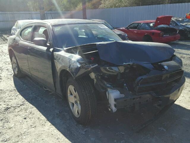 2B3KA43R68H116500 - 2008 DODGE CHARGER BLACK photo 1