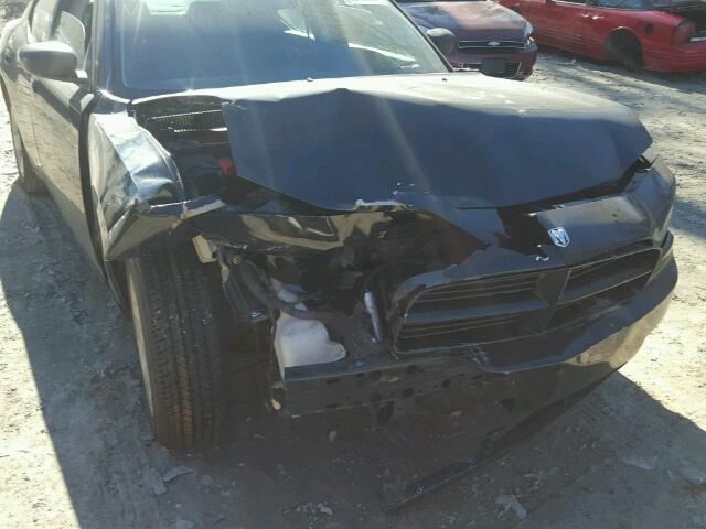 2B3KA43R68H116500 - 2008 DODGE CHARGER BLACK photo 9