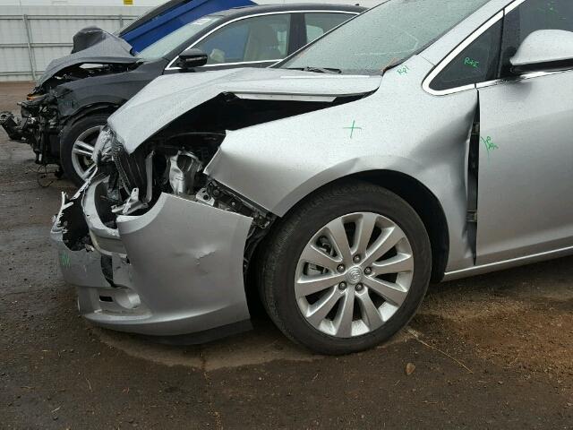 1G4PP5SK0F4209418 - 2015 BUICK VERANO SILVER photo 9