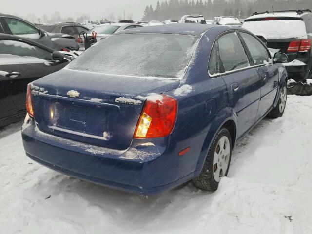 KL1JK59Z35K218496 - 2005 CHEVROLET OPTRA LS BLUE photo 4