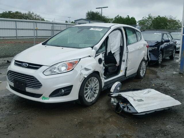 1FADP5CU5FL117045 - 2015 FORD C-MAX PREM WHITE photo 2