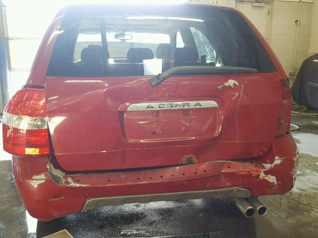 2HNYD18262H529982 - 2002 ACURA MDX RED photo 10