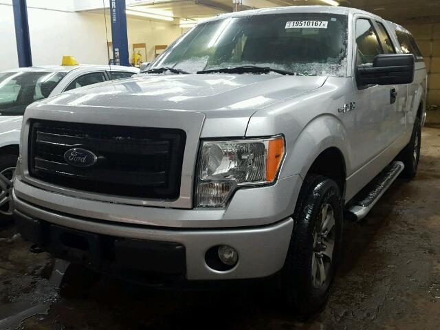 1FTFX1EF6DFB83044 - 2013 FORD F150 SUPER GRAY photo 2