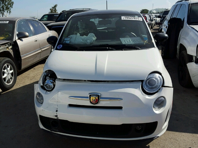 3C3CFFFH2DT570056 - 2013 FIAT 500 ABARTH WHITE photo 9