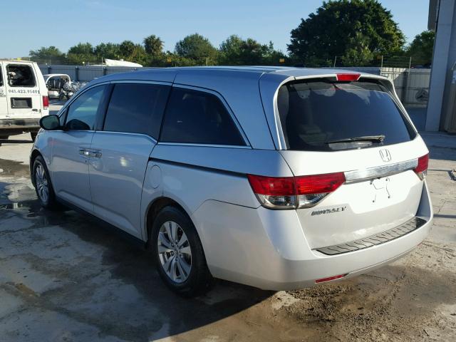 5FNRL5H68EB083139 - 2014 HONDA ODYSSEY SILVER photo 3