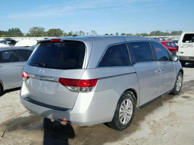 5FNRL5H68EB083139 - 2014 HONDA ODYSSEY SILVER photo 4