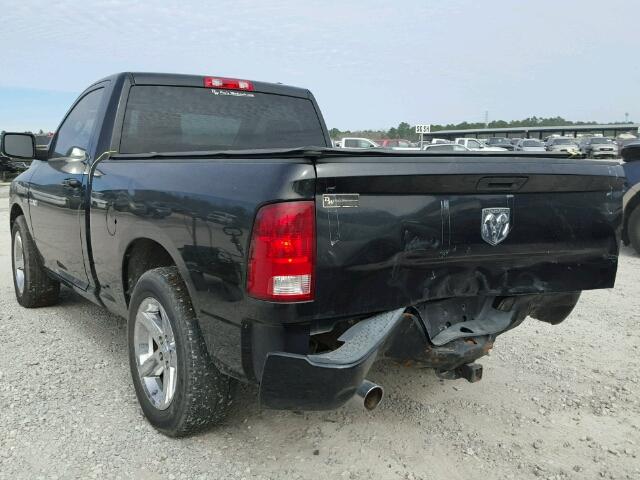 1D3HB16T59J533366 - 2009 DODGE RAM 1500 BLACK photo 3