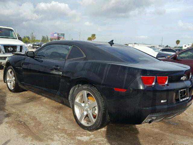 2G1FB1EV9A9171912 - 2010 CHEVROLET CAMARO LT BLACK photo 3