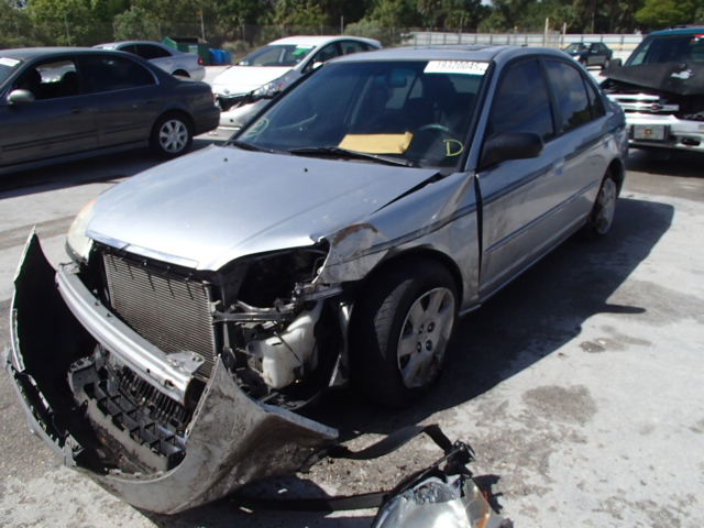 2HGES26762H555390 - 2002 HONDA CIVIC EX SILVER photo 2