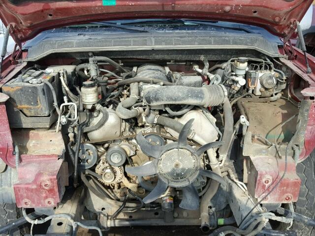 1N6AA07B94N550229 - 2004 NISSAN TITAN RED photo 7