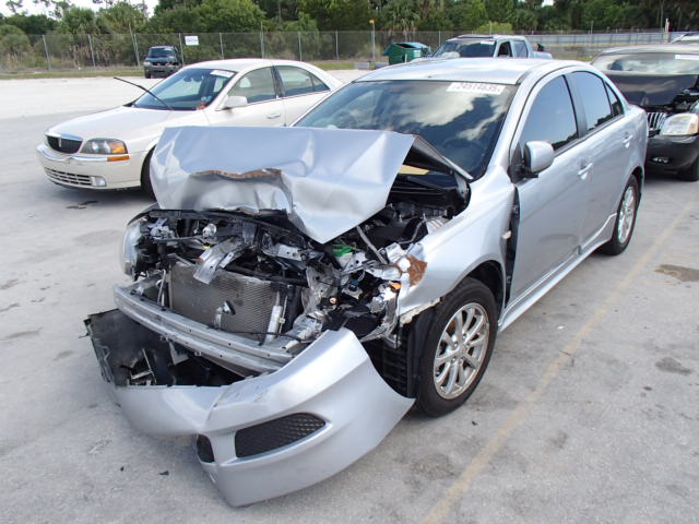 JA32U2FUXAU005864 - 2010 MITSUBISHI LANCER ES/ SILVER photo 2