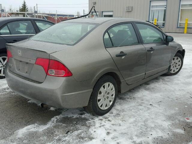 2HGFA16218H124499 - 2008 HONDA CIVIC DX GRAY photo 4