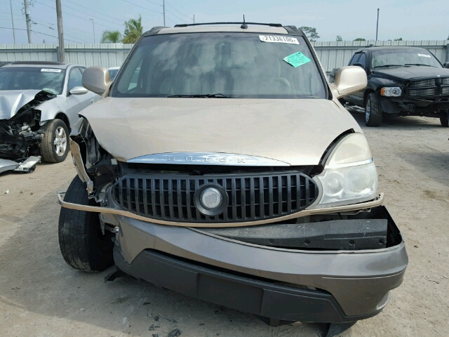 3G5DA03E54S513630 - 2004 BUICK RENDEZVOUS TAN photo 9