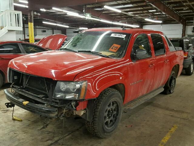 3GNFK22079G162320 - 2009 CHEVROLET AVALANCHE RED photo 2