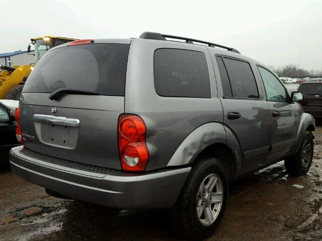 1D4HB48N86F190806 - 2006 DODGE DURANGO SL GRAY photo 4