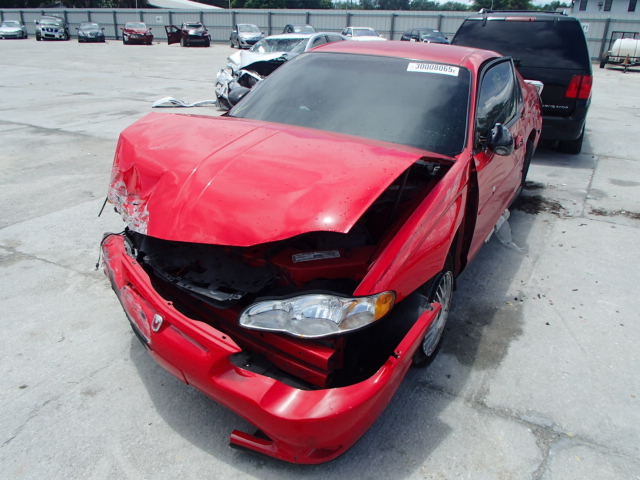 2G1WW12E929311273 - 2002 CHEVROLET MONTE CARL RED photo 2