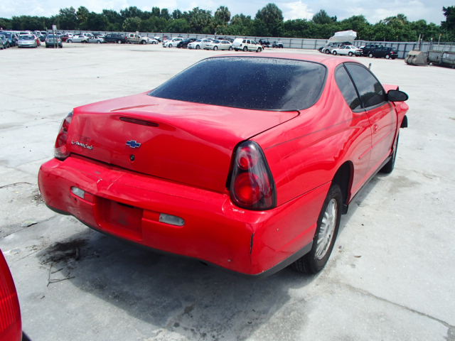 2G1WW12E929311273 - 2002 CHEVROLET MONTE CARL RED photo 4