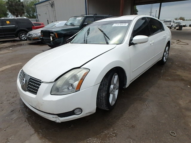 1N4BA41E45C834579 - 2005 NISSAN MAXIMA SE WHITE photo 2