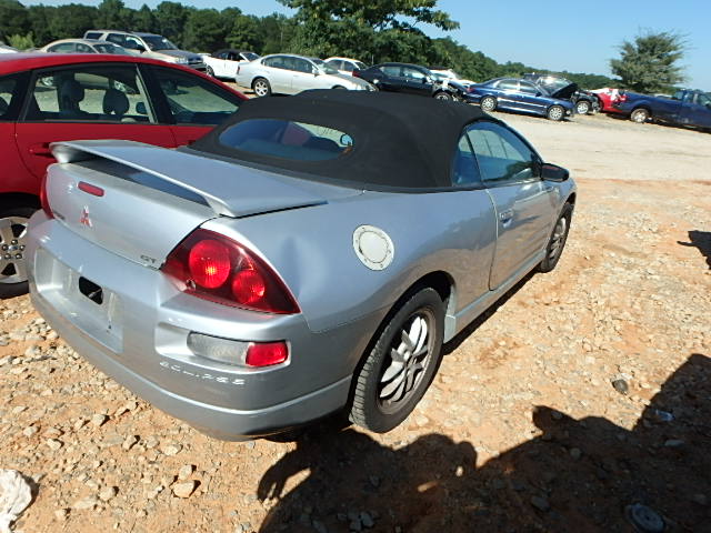 4A3AE85HX1E183976 - 2001 MITSUBISHI ECLIPSE SP SILVER photo 4