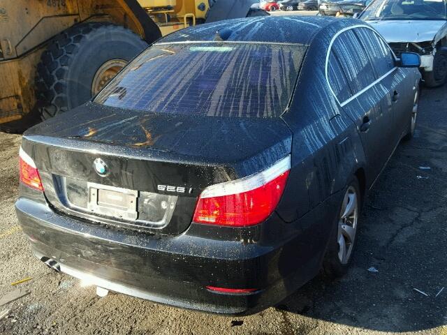 WBANU53578CT10569 - 2008 BMW 528 I BLACK photo 4