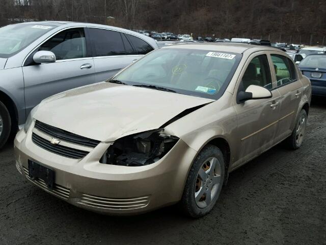 1G1AL58F287240616 - 2008 CHEVROLET COBALT LT GOLD photo 2