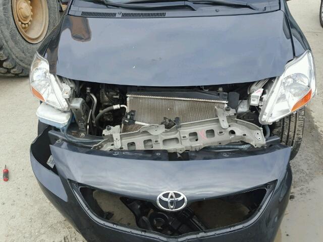 JTDBT4K34A4071663 - 2010 TOYOTA YARIS BLACK photo 9