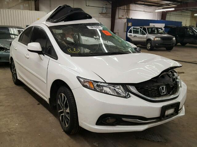 19XFB2F97DE012259 - 2013 HONDA CIVIC EXL WHITE photo 1