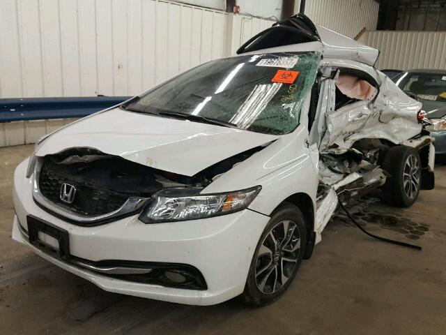 19XFB2F97DE012259 - 2013 HONDA CIVIC EXL WHITE photo 2