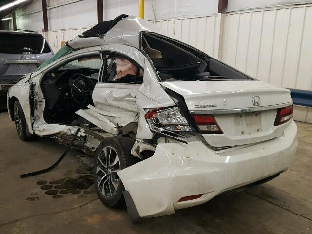 19XFB2F97DE012259 - 2013 HONDA CIVIC EXL WHITE photo 3