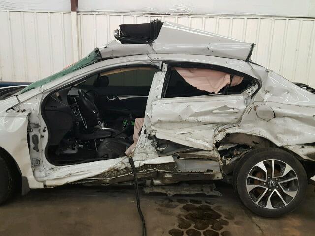 19XFB2F97DE012259 - 2013 HONDA CIVIC EXL WHITE photo 9