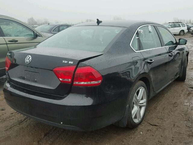 1VWBV7A31FC089173 - 2015 VOLKSWAGEN PASSAT SE BLACK photo 4