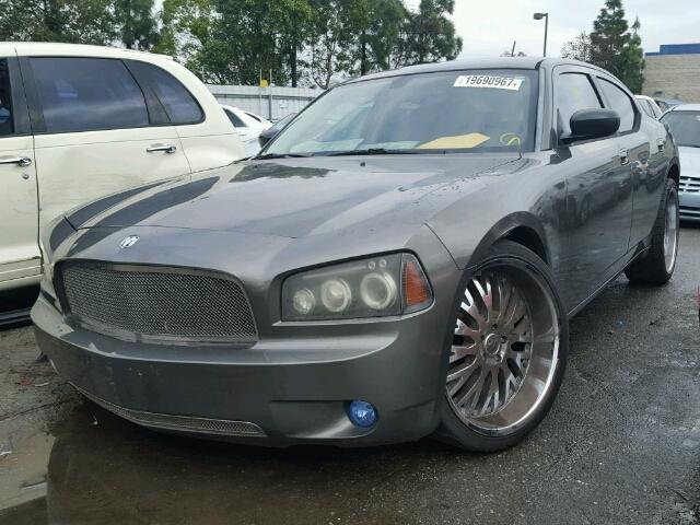 2B3KA43G18H143733 - 2008 DODGE CHARGER GRAY photo 2