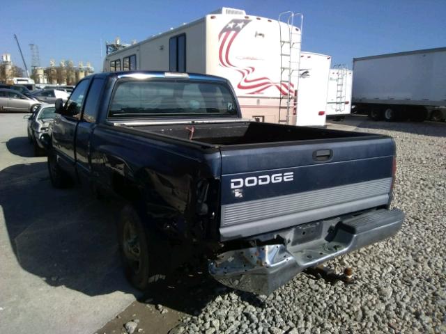 3B7HC13Y11M295755 - 2001 DODGE RAM 1500 Q BLUE photo 3