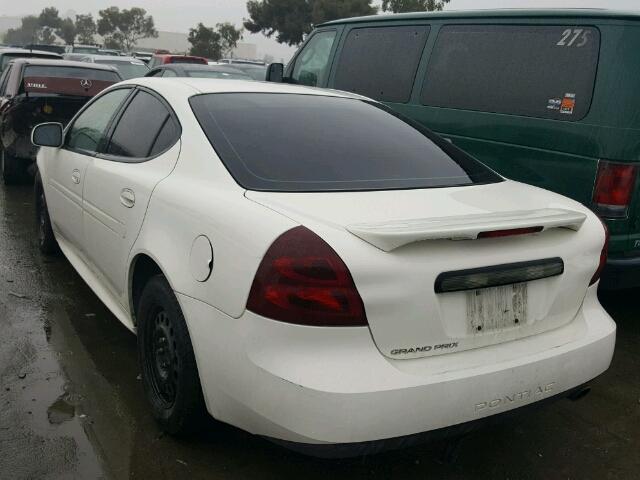 2G2WP522451179418 - 2005 PONTIAC GRAND PRIX WHITE photo 3