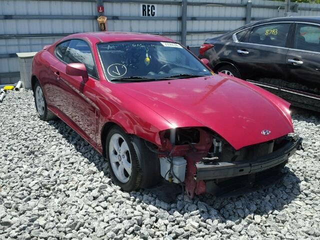 KMHHM65D86U196191 - 2006 HYUNDAI TIBURON RED photo 1