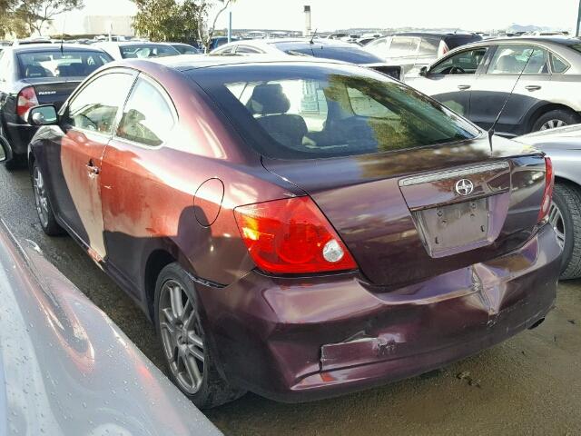 JTKDE177970219120 - 2007 TOYOTA SCION TC 栗色 照片 3