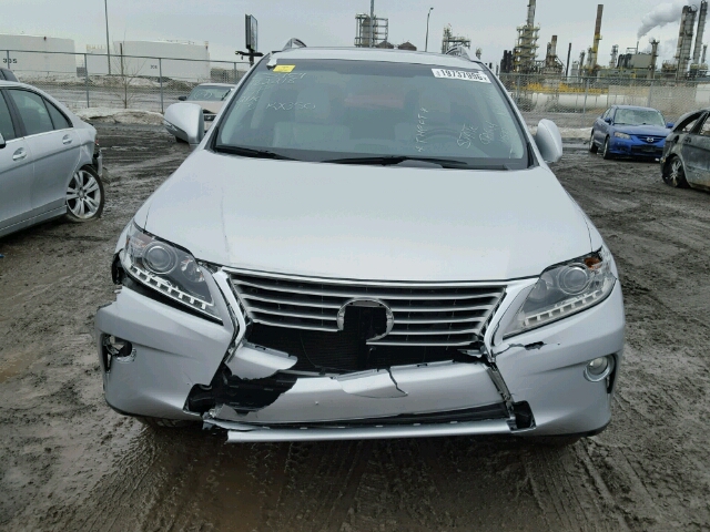 2T2BK1BA5DC182218 - 2013 LEXUS RX 350 GRAY photo 9