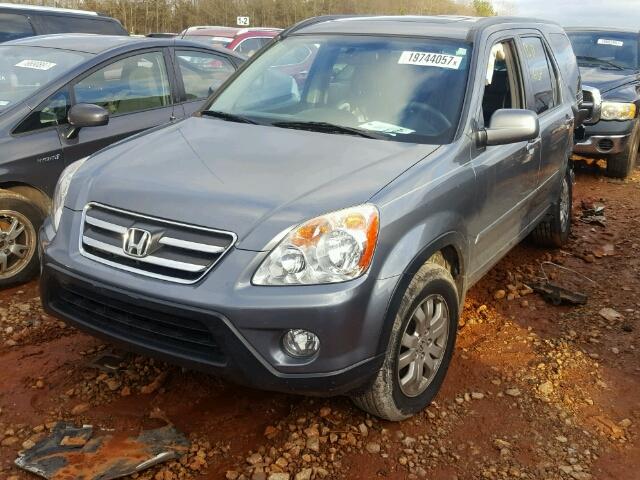 SHSRD78955U308922 - 2005 HONDA CR-V SE GRAY photo 2