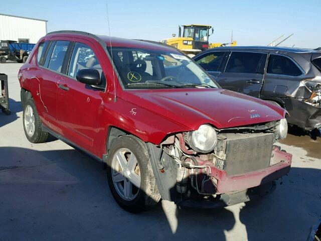 1J8FT47W68D557947 - 2008 JEEP COMPASS SP MAROON photo 1