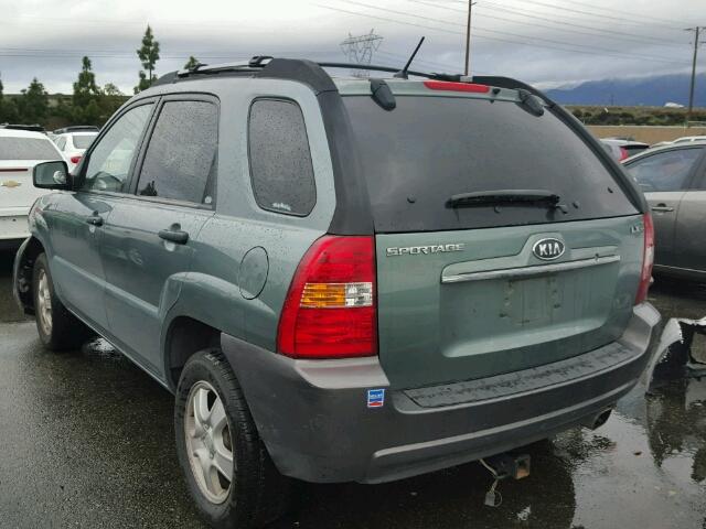 KNDJF724477434144 - 2007 KIA SPORTAGE L GREEN photo 3