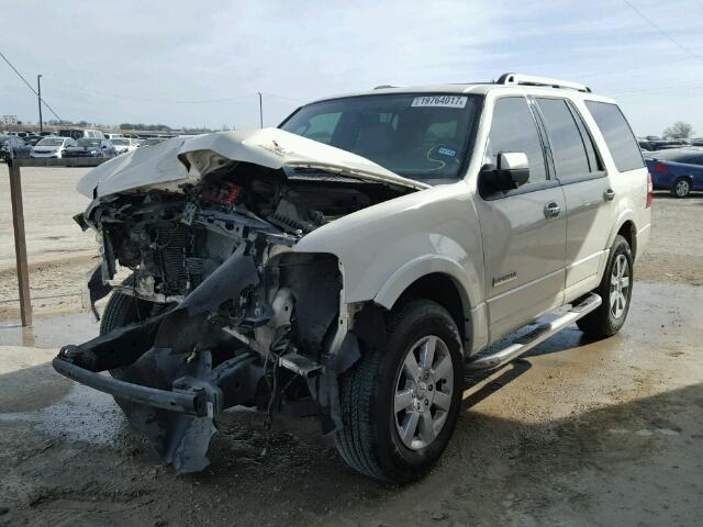 1FMFU19537LA34327 - 2007 FORD EXPEDITION WHITE photo 2